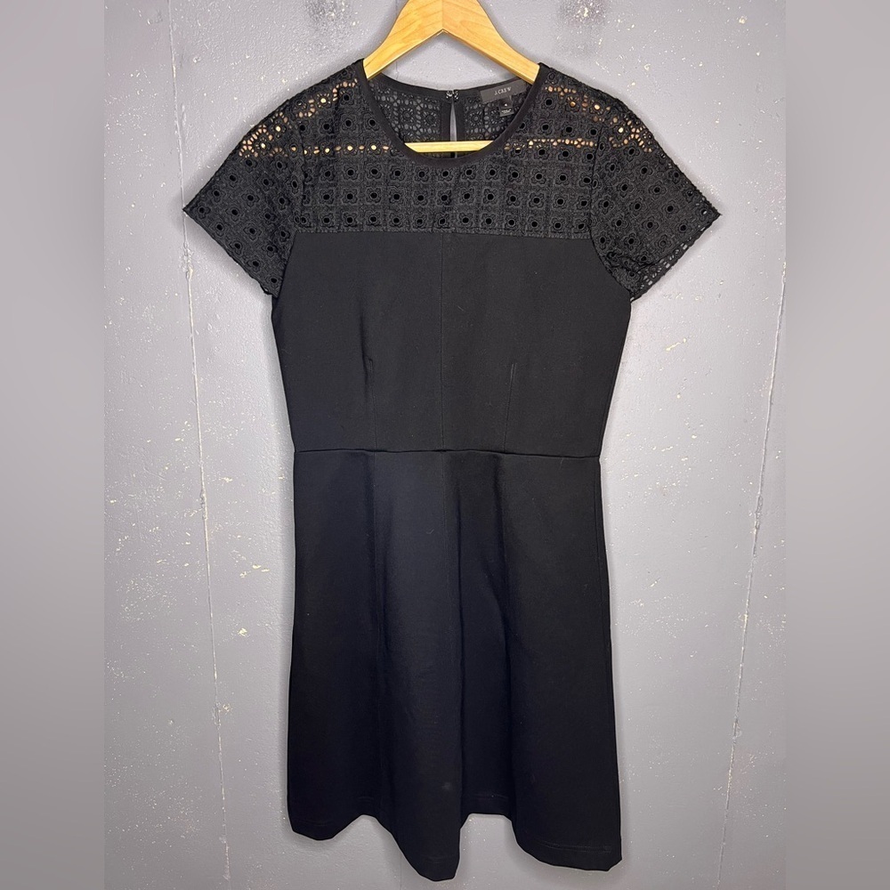 J Crew Stretch Eyelet Dress (4) - Picture 4 of 7